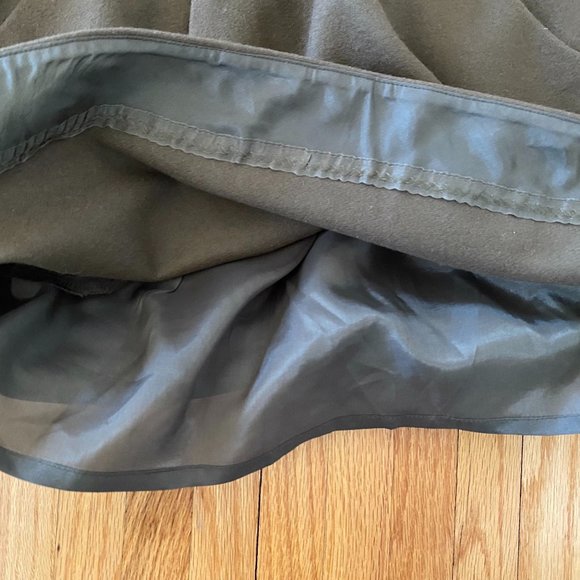 J. Crew Olive Green Felted Wool Mini Skirt - Picture 5 of 6